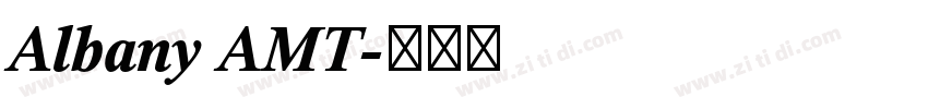 Albany AMT字体转换